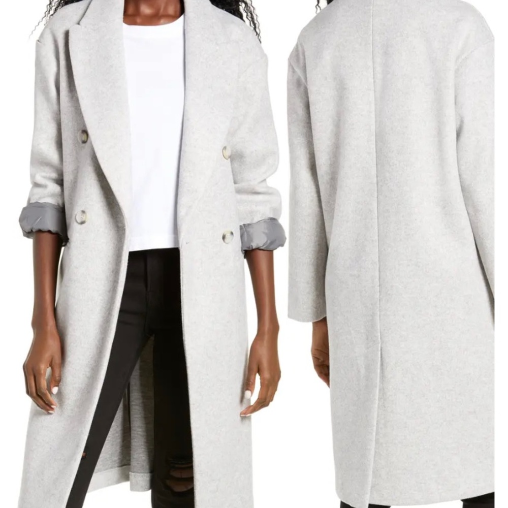 Double breasted long coat in perfect condition!